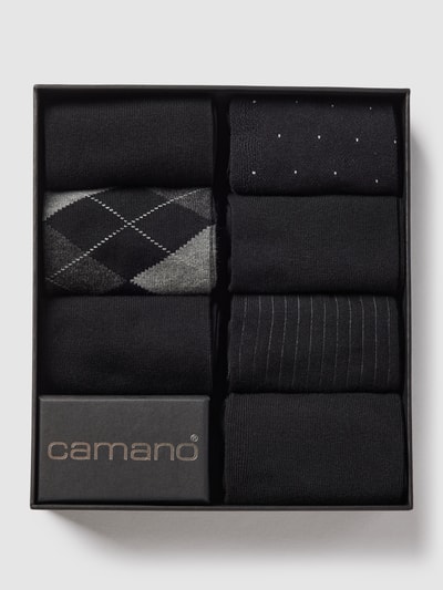 camano Socken mit Stretch-Anteil im 7er-Pack Black 3