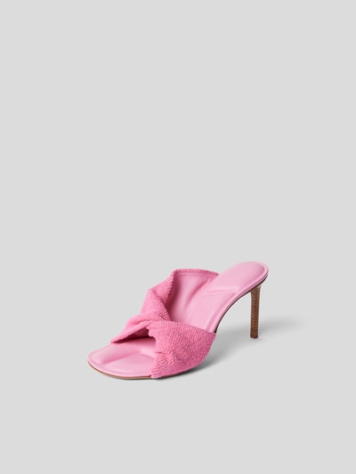 Jacquemus Pantoletten mit Pfennigabsatz Pink 2