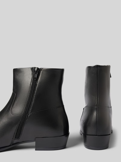 Copenhagen Laarsjes van leer met ritssluiting Zwart - 2