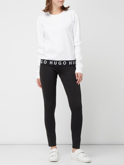 HUGO Sweatshirt met logozoom  Offwhite - 1