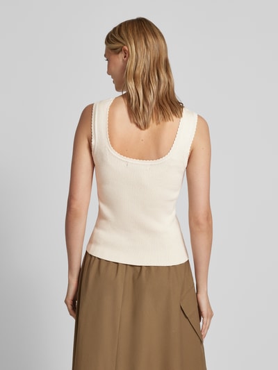 Vero Moda Top in Feinripp-Optik Beige 5