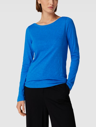 Marc O'Polo Longsleeve mit U-Boot-Ausschnitt Royal 4