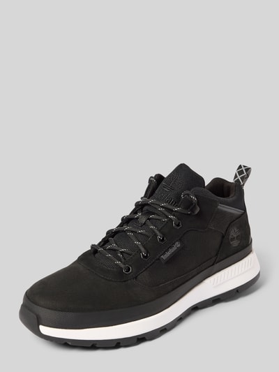 Timberland Sneaker aus Leder-Mix Modell 'TRECKER' Black 1
