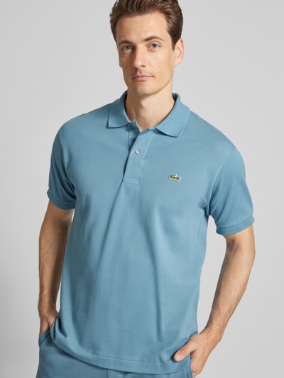 Lacoste Regular Fit Poloshirt mit Label-Patch Modell 'CORE PIQUE' Rauchblau 3