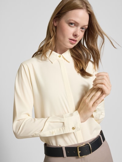 Lauren Ralph Lauren Regular Fit Hemdbluse mit Manschetten Modell 'KRISTY' Offwhite 3