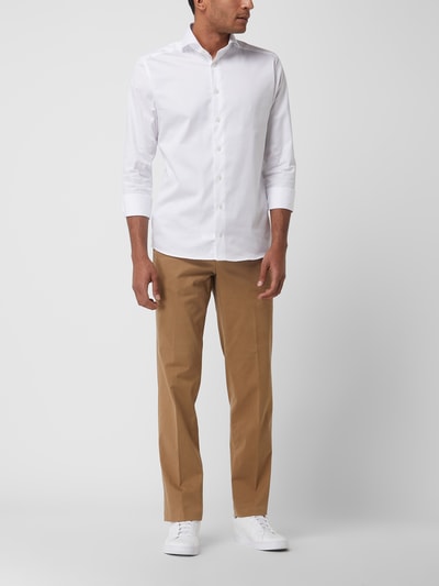 Hiltl Regular fit chino met stretch, model 'Peaker' Beige - 1