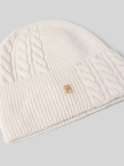 Tommy Hilfiger Beanie met wol en alpaca Offwhite - 2