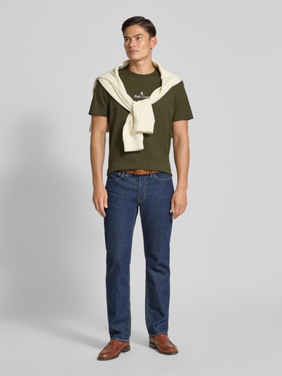 Polo Ralph Lauren T-shirt met labelstitching Olijfgroen - 1