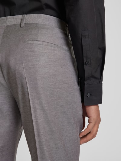 Roy Robson Modern fit pantalon met persplooien Zilver - 3