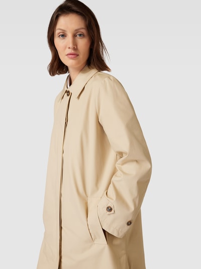 Soyaconcept Lange jas met mouwtrensjes, model 'Lora' Beige - 3