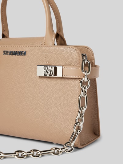 Steve Madden Handtas met labelapplicatie, model 'BLINDEN' Taupe - 3