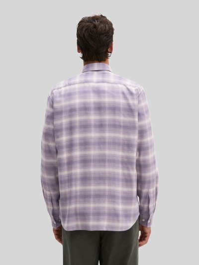 Marc O'Polo Regular Fit Freizeithemd mit Brusttasche Purple 5