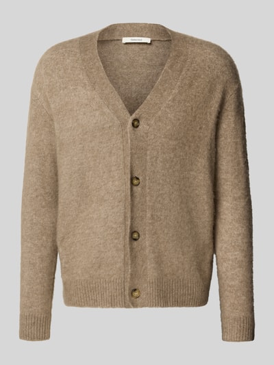 SELECTED HOMME Relaxed fit gebreid jack met alpacawol, model 'RAI' Hazelnoot - 2