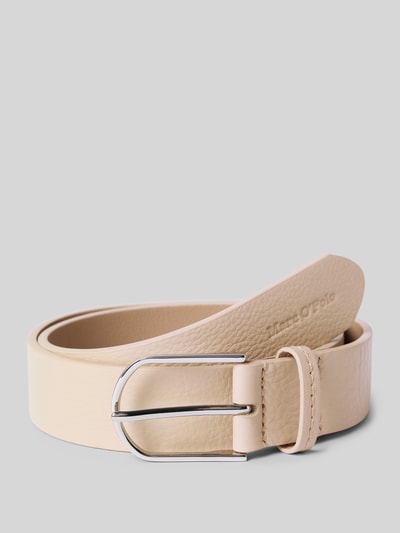 Marc O'Polo Leren riem met doornsluiting, model 'SANDY' Beige - 1