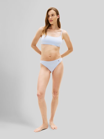 Tommy Hilfiger Bikini Slip mit Logo-Stitching Hellblau 1