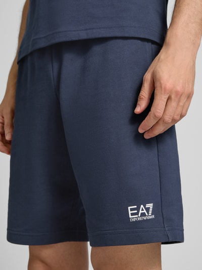 EA7 Emporio Armani Shorts met elastische band Donkerblauw - 3