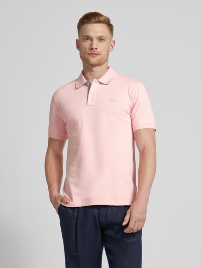Gant Regular Fit Poloshirt mit Label-Stitching Pink 4