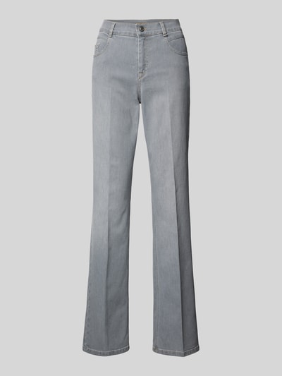 Gardeur Bootcut jeans in 5-pocketmodel, model 'Zuri' Lichtgrijs - 2