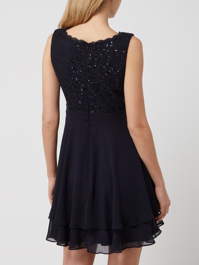 Jake*s Cocktail Cocktailkleid aus Spitze und Chiffon  Marine Melange 5