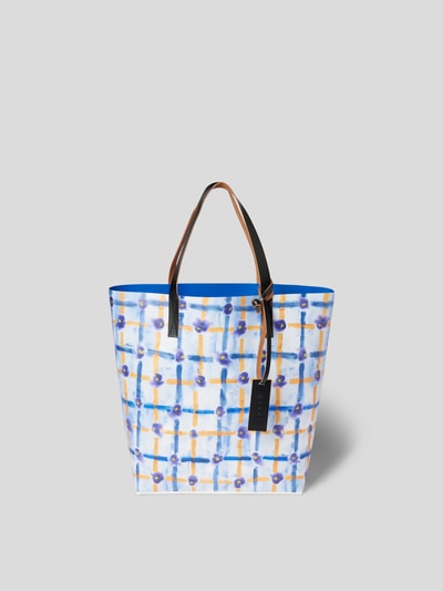 Marni Tote Bag mit floralem Allover-Print Weiss 2