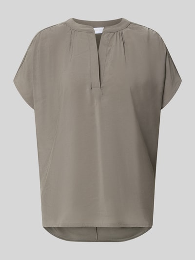 Jake*s Collection Regular Fit T-Shirt aus Modal-Mix Modell 'T076' Mittelgrau 1