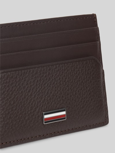 Tommy Hilfiger Kartenetui aus echtem Leder Dunkelbraun 2