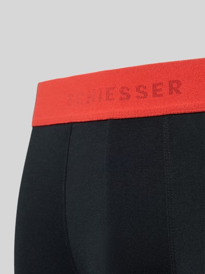 Schiesser Boxershorts mit elastischem Logo-Bund im 3er-Pack Black 2