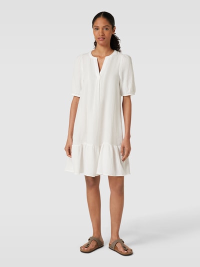 Vero Moda Sukienka o długości do kolan z dekoltem w serek model ‘NATALI’ Złamany biały 1