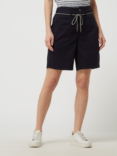 Esprit Shorts met riem  Marineblauw - 4