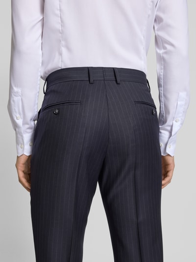 BOSS Slim fit pak van gestreepte scheerwol Marineblauw - 7