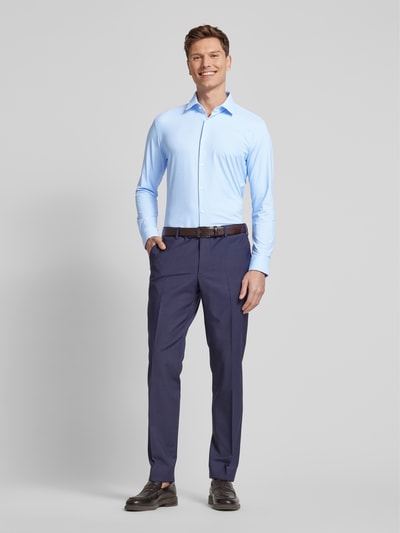 HUGO Slim Fit Business-Hemd mit Knopfleiste Modell 'Kenno' Bleu 1