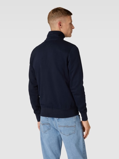 Tommy Hilfiger Sweatjack met opstaande kraag, model 'FLAG LOGO' Marineblauw - 5