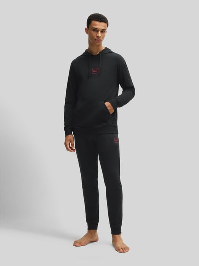 HUGO Regular fit hoodie van katoenmix, model 'LAZE' Zwart - 1