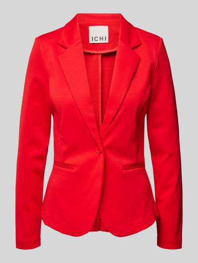 ICHI Slim fit blazer met paspelzakken, model 'KATE' Rood - 1