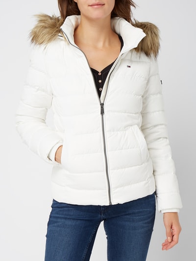 TOMMY JEANS Daunenjacke mit abnehmbarer Kapuze Weiss 3