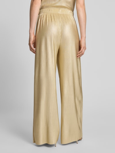 B.Young Broek met plissévouwen en elastische band, model 'PILLE' Goud gemêleerd - 5