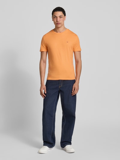 Tommy Jeans Slim Fit T-Shirt Modell 'TJM XSLIM JASPE HTR TEE E' Orange Melange 1