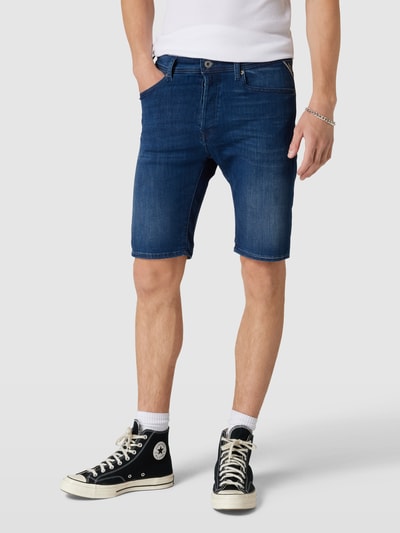 Replay Jeansshorts mit Label-Patch Blau 4