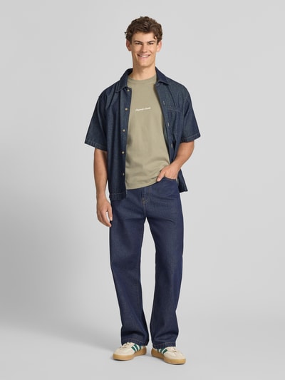 JACK & JONES T-Shirt mit Stitching Taupe 1