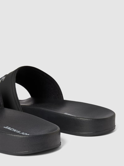 Jack & Jones Slides mit Logo-Print Modell 'LARRY' Anthrazit 2