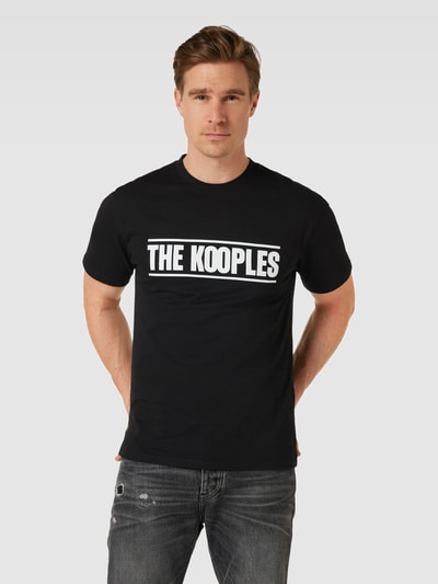 THE KOOPLES T-Shirt mit Label-Print Black 4