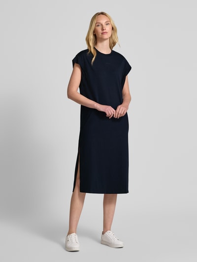 BOSS Orange T-Shirt-Kleid mit Label-Stitching Modell 'Edress' Marine 1