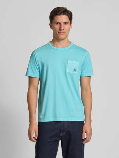 Lerros T-shirt z okrągłym dekoltem Turkusowy 4