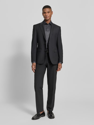 OLYMP No. Six Super Slim Fit Business-Hemd mit Kentkragen Anthrazit 1