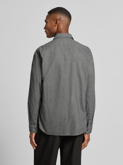 Marc O'Polo Shaped Fit Freizeithemd aus reiner Baumwolle Marine 5