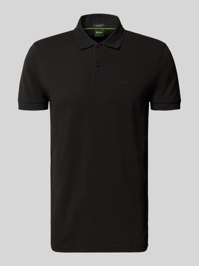 BOSS Green Koszulka polo o kroju regular fit z czystej bawełny model 'PIO 1' Czarny 2