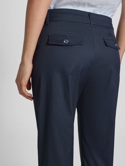 Christian Berg Woman Tapered Fit Chino mit verkürztem Schnitt Dunkelblau 3