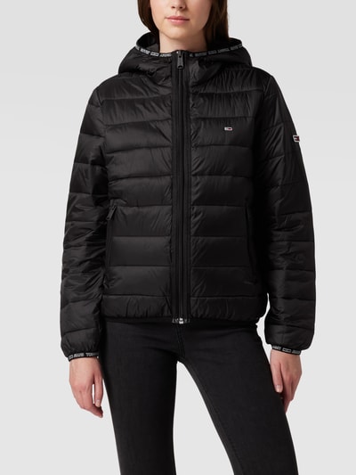 Tommy Jeans Steppjacke mit Kapuze Schwarz 4