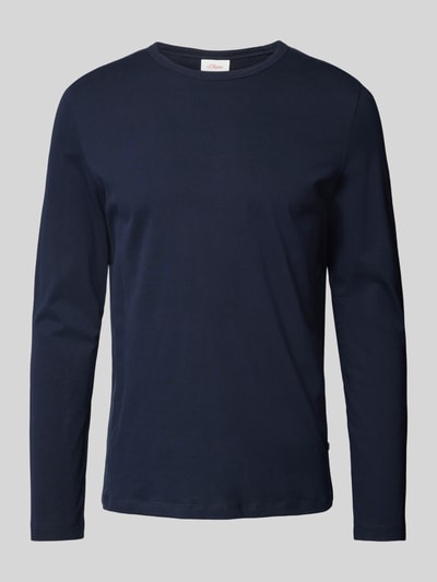 s.Oliver RED LABEL Longsleeve mit Label-Detail Dunkelblau 1