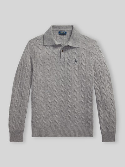 Polo Ralph Lauren Regular Fit Pullover aus Woll-Kaschmir-Mix Mittelgrau 2